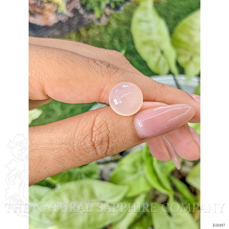 7.42 Ct. Cabochon Rose Quartz from Ceylon (Sri Lanka)