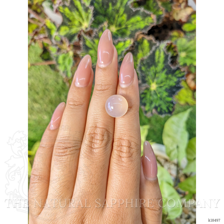 7.42 Ct. Cabochon Rose Quartz from Ceylon (Sri Lanka)