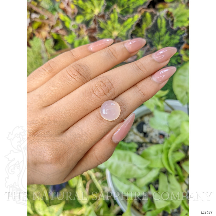 7.42 Ct. Cabochon Rose Quartz from Ceylon (Sri Lanka)