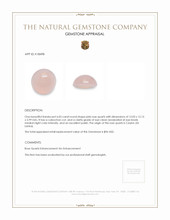 6.03 Ct. Cabochon Rose Quartz from Ceylon (Sri Lanka) Appraisal