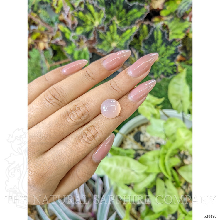 6.03 Ct. Cabochon Rose Quartz from Ceylon (Sri Lanka)
