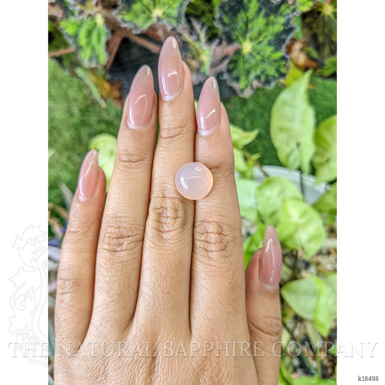 6.03 Ct. Cabochon Rose Quartz from Ceylon (Sri Lanka)