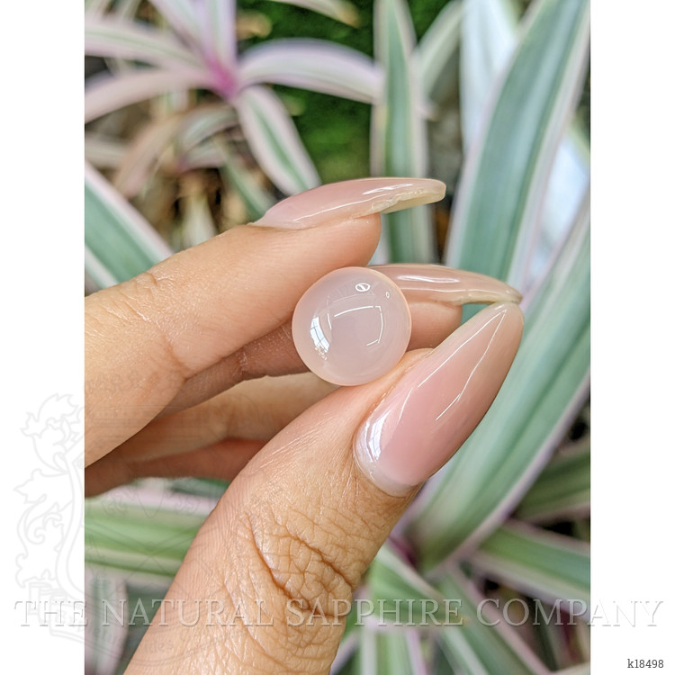 6.03 Ct. Cabochon Rose Quartz from Ceylon (Sri Lanka)