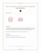 7.26 Ct. Cabochon White Opal from Ceylon (Sri Lanka) Appraisal