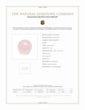 7.26 Ct. Pink Cabochon Rose Quartz from Ceylon (Sri Lanka) Scan Report