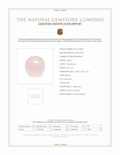 7.26 Ct. Cabochon Rose Quartz from Ceylon (Sri Lanka) Scan Report