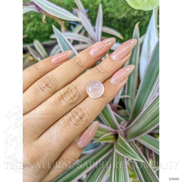7.26 Ct. Cabochon Rose Quartz from Ceylon (Sri Lanka)