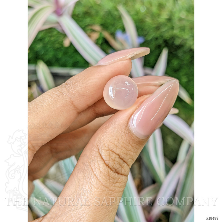 7.26 Ct. Cabochon Rose Quartz from Ceylon (Sri Lanka)