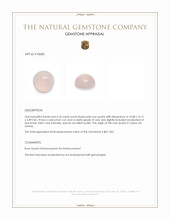 4.18 Ct. Cabochon White Opal from Ceylon (Sri Lanka) Appraisal