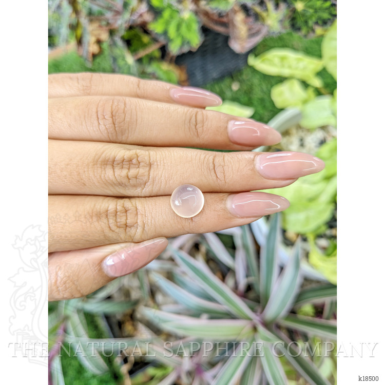 4.18 Ct. Cabochon Rose Quartz from Ceylon (Sri Lanka)