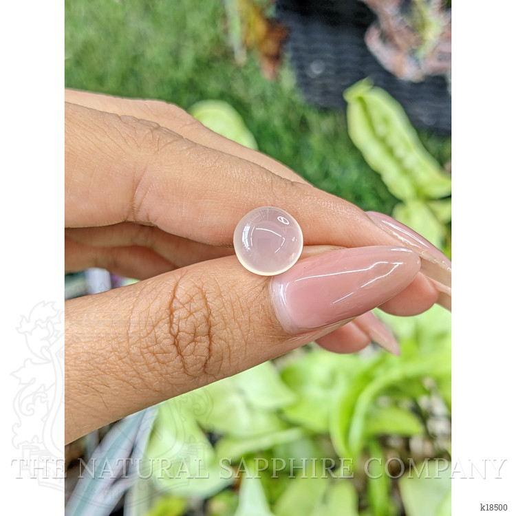 4.18 Ct. Cabochon Rose Quartz from Ceylon (Sri Lanka)