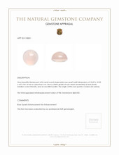 4.24 Ct. Pink Cabochon Rose Quartz from Ceylon (Sri Lanka) Appraisal