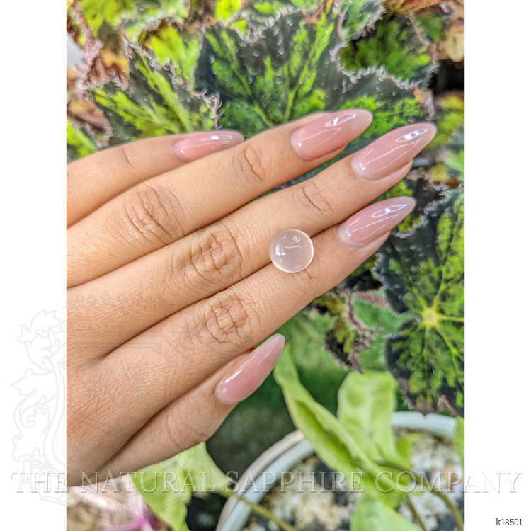 4.24 Ct. Cabochon Rose Quartz from Ceylon (Sri Lanka)