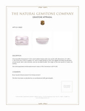 12.05 Ct. Pink Rose Quartz from Ceylon (Sri Lanka) Appraisal