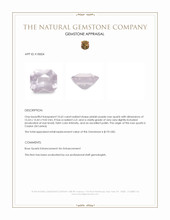 10.65 Ct. Pinkish Purple Rose Quartz from Ceylon (Sri Lanka) Appraisal