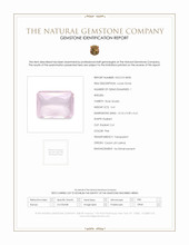 5.41 Ct. Pink Rose Quartz from Ceylon (Sri Lanka) Scan Report