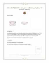 4.86 Ct. Rose Quartz from Ceylon (Sri Lanka) Appraisal
