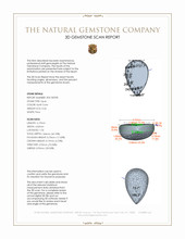 0.26 Ct. Cabochon White Opal from Mexico 3 D Scan Report