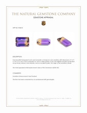 6.60 Ct. Bi Color Ametrine from Brazil Appraisal