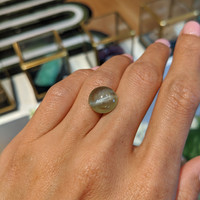 7.60 Ct. Cabochon Chrysoberyl from Ceylon (Sri Lanka) Life Style