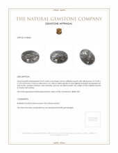 25.69 Ct. Cabochon Rutilated Quartz from Ceylon (Sri Lanka) Appraisal