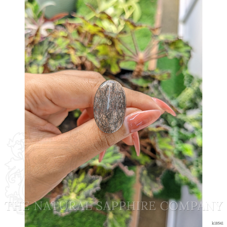 21.06 Ct. Cabochon Rutilated Quartz from Ceylon (Sri Lanka)