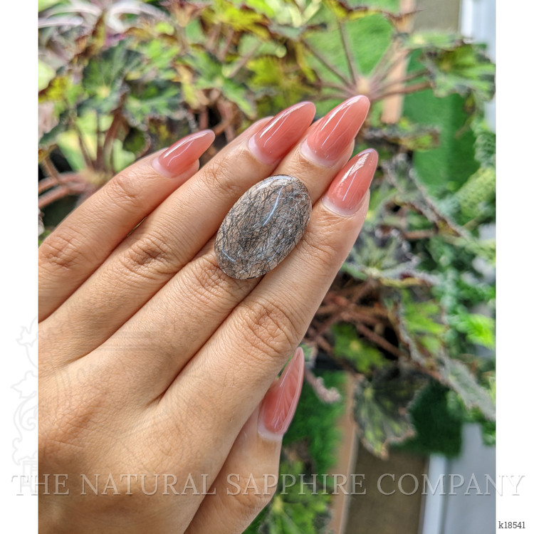 21.06 Ct. Cabochon Rutilated Quartz from Ceylon (Sri Lanka)