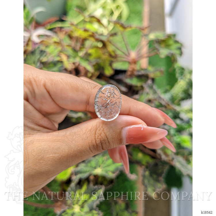 13.46 Ct. Cabochon Rutilated Quartz from Ceylon (Sri Lanka)