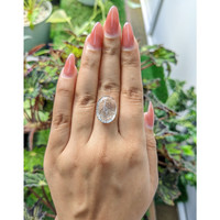 13.46 Ct. Cabochon Rutilated Quartz from Ceylon (Sri Lanka) Life Style