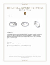 12.50 Ct. Bluish Grey Cabochon Rutilated Quartz from Ceylon (Sri Lanka) Appraisal