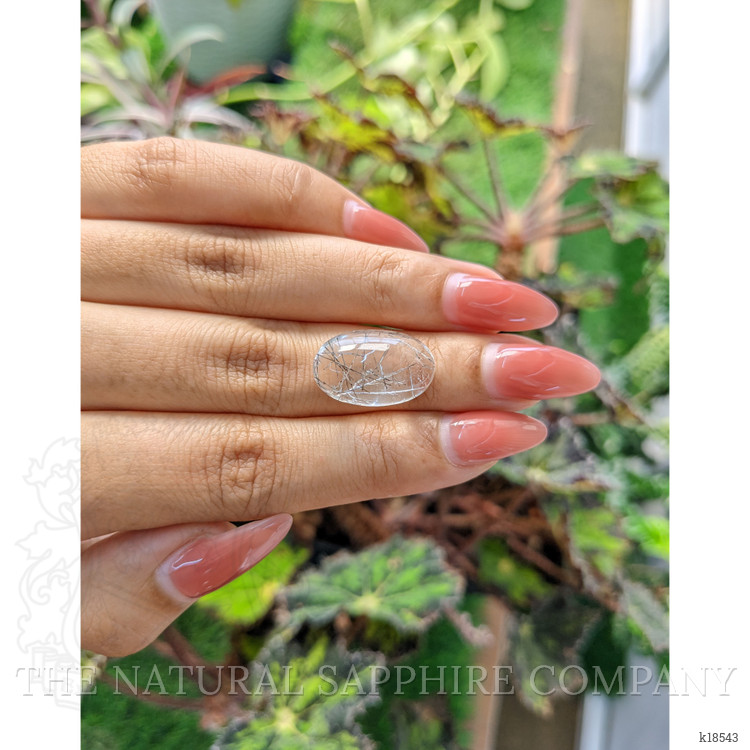 12.50 Ct. Cabochon Rutilated Quartz from Ceylon (Sri Lanka)