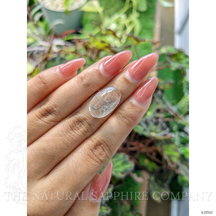 12.50 Ct. Cabochon Rutilated Quartz from Ceylon (Sri Lanka)