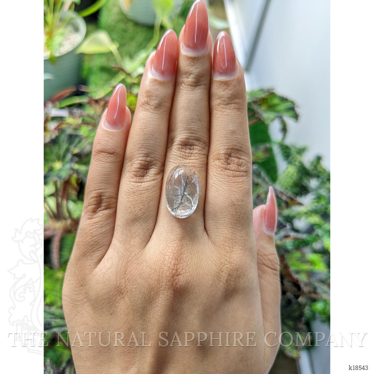 12.50 Ct. Cabochon Rutilated Quartz from Ceylon (Sri Lanka)