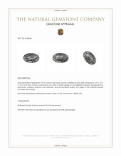 10.05 Ct. Cabochon Rutilated Quartz from Ceylon (Sri Lanka) Appraisal