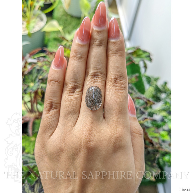 10.05 Ct. Cabochon Rutilated Quartz from Ceylon (Sri Lanka)