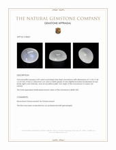 5.09 Ct. Cabochon Moonstone from Ceylon (Sri Lanka) Appraisal