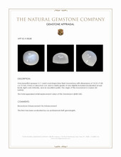 5.11 Ct. Cabochon Moonstone from Ceylon (Sri Lanka) Appraisal