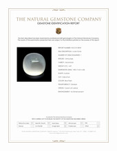 4.69 Ct. Blue Flash Cabochon Moonstone from Ceylon (Sri Lanka) Scan Report