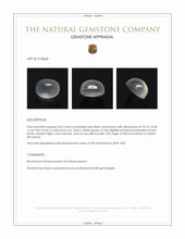 4.62 Ct. Cabochon Moonstone from Ceylon (Sri Lanka) Appraisal