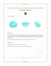 2.28 Ct. Greenish Blue Paraiba Tourmaline from Mozambique Appraisal