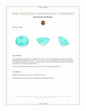 2.28 Ct. Paraiba Tourmaline from Mozambique Appraisal