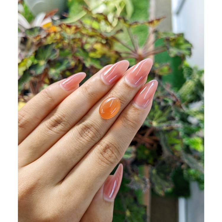 7.16 Ct. Cabochon Carnelian from Brazil