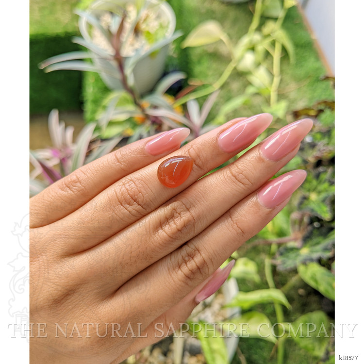 5.57 Ct. Cabochon Carnelian from Brazil