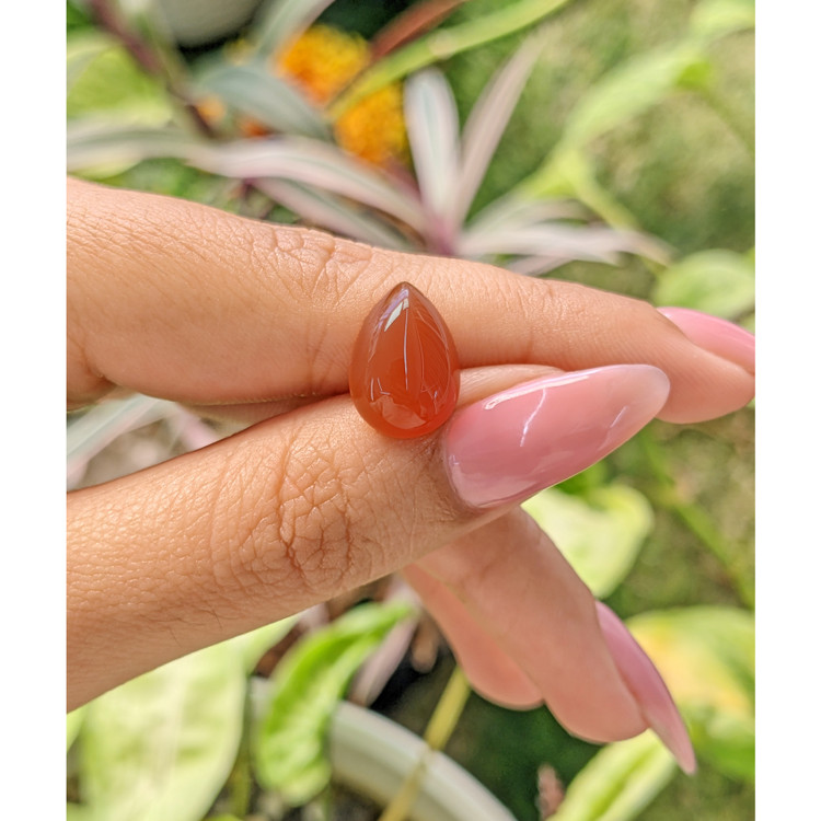 5.57 Ct. Cabochon Carnelian from Brazil