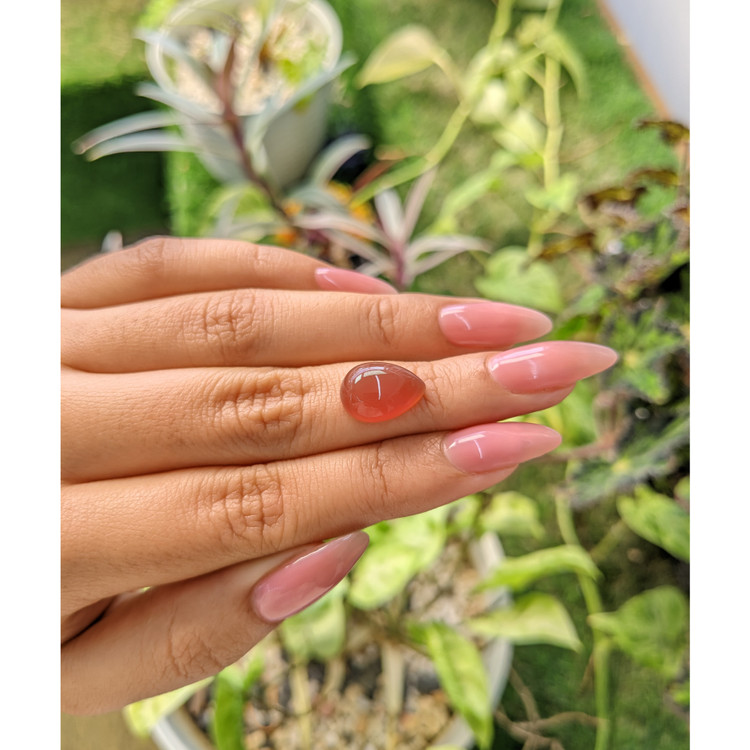 5.57 Ct. Cabochon Carnelian from Brazil