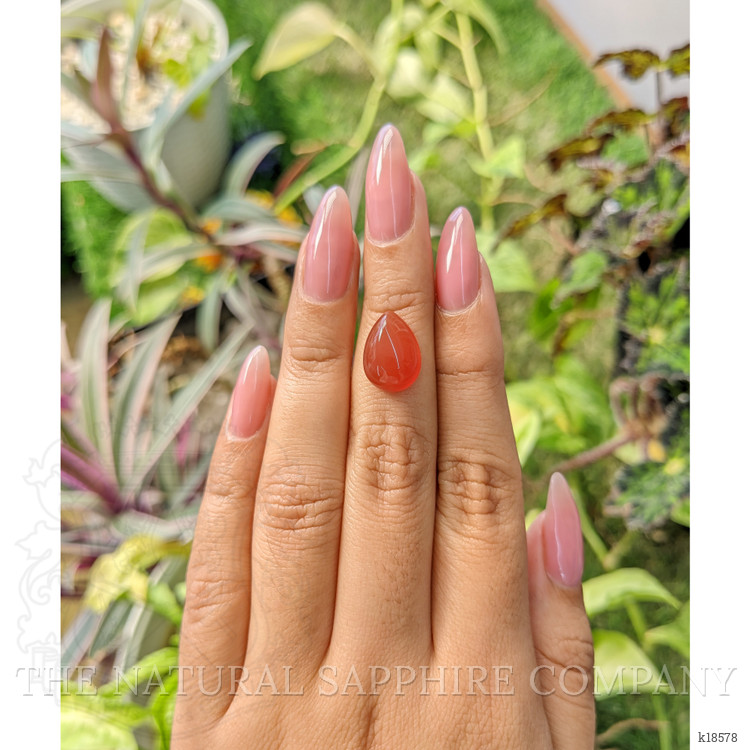 6.23 Ct. Cabochon Carnelian from Brazil