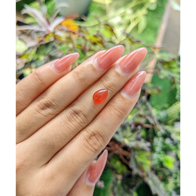 3.04 Ct. Cabochon Carnelian from Brazil