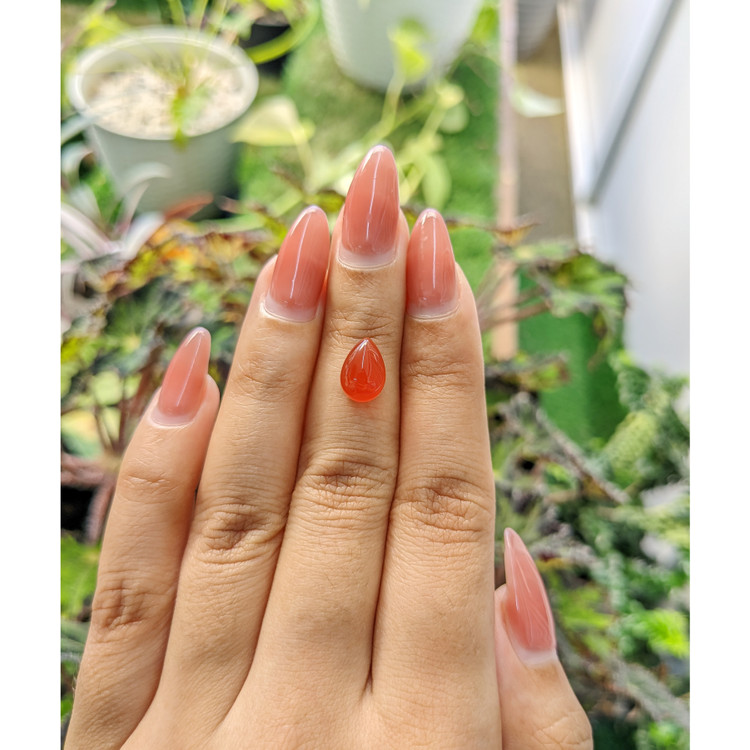 3.04 Ct. Cabochon Carnelian from Brazil