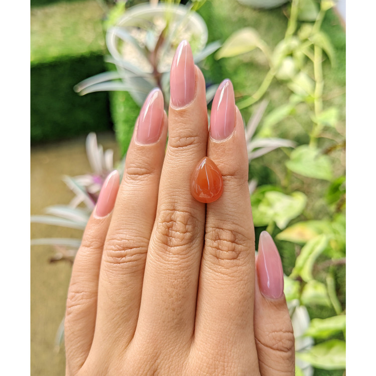 5.63 Ct. Cabochon Carnelian from Brazil
