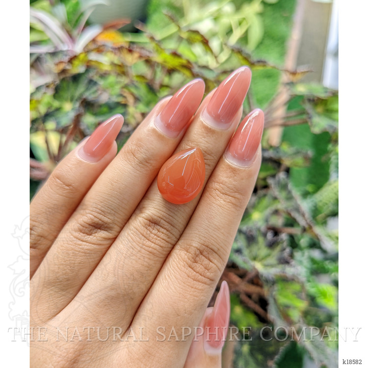 11.34 Ct. Cabochon Carnelian from Brazil